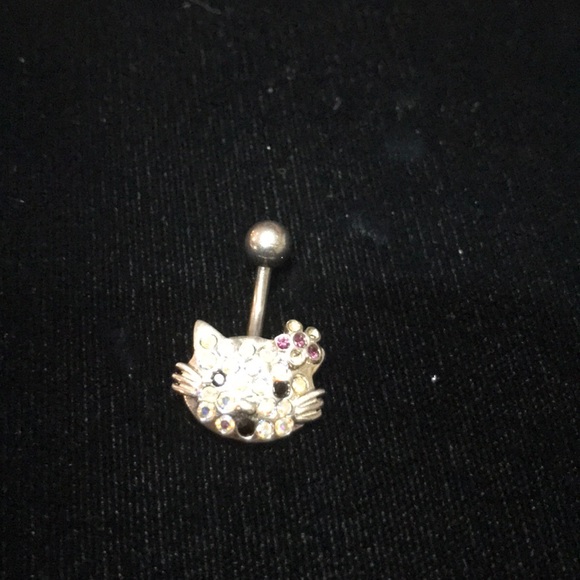 Sparkly Kitty Naval Jewelry - Picture 2 of 3